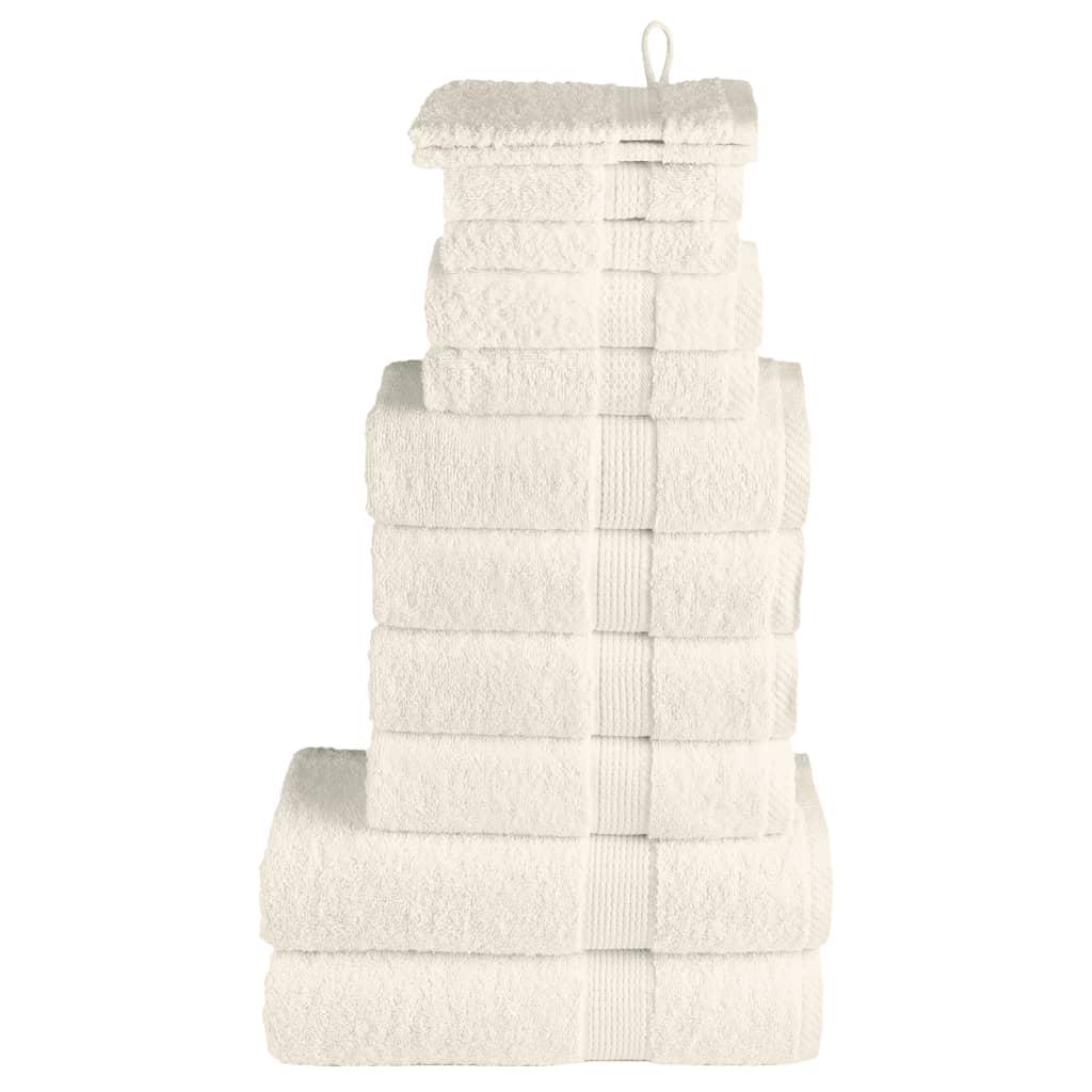 Håndklæder 12 stk. Premium SOLUND 600 g/m2 creme