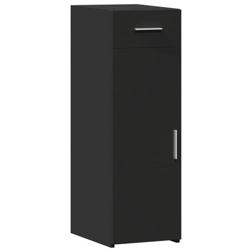 Skab 30x42,5x93 cm konstrueret træ sort
