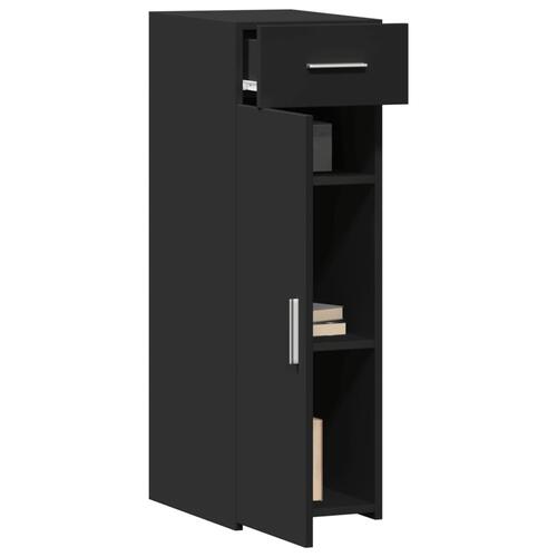 Skab 30x42,5x93 cm konstrueret træ sort