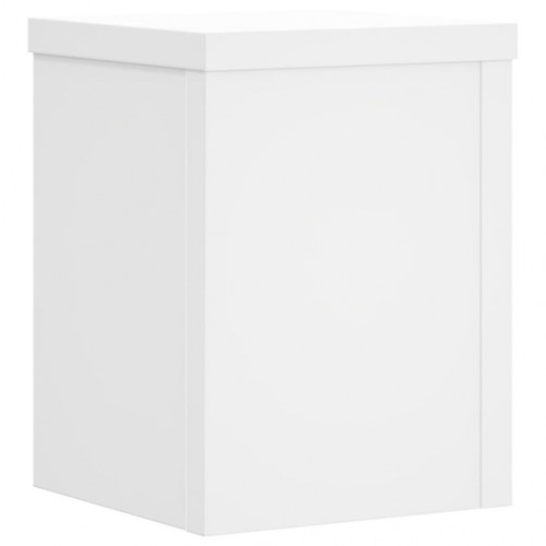 Plantestativer sæt med 2 - 15×15×20 cm i hvidt konstrueret træ