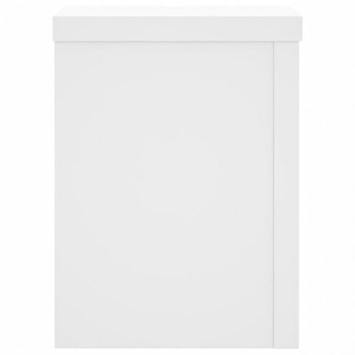Plantestativer sæt med 2 - 15×15×20 cm i hvidt konstrueret træ