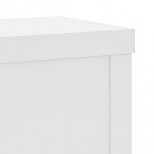 Plantestativer sæt med 2 - 15×15×20 cm i hvidt konstrueret træ