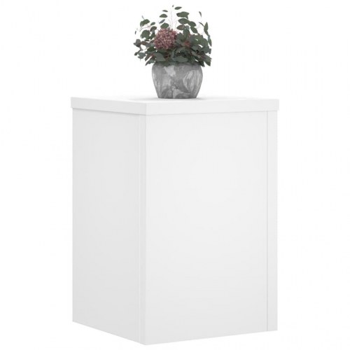 Plantestativer - 2 stk. hvide 20×20×30 cm i konstrueret træ