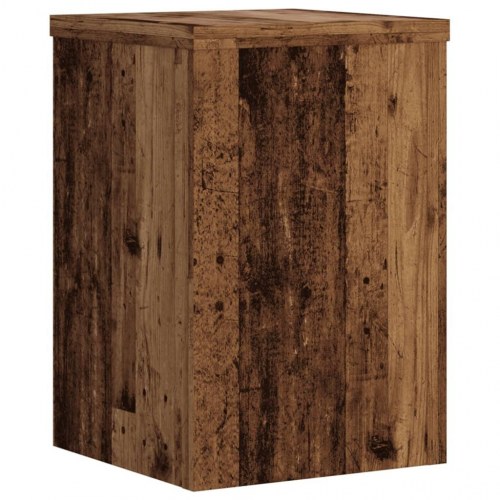 Plantestativer - 2 stk. 20×20×30 cm i konstrueret træ, antikt træ