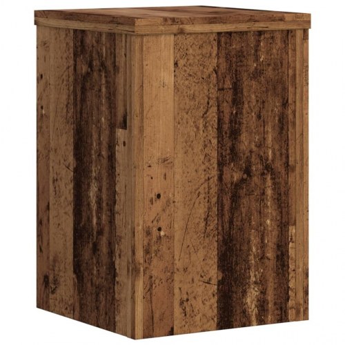 Plantestativer - 2 stk. 20×20×30 cm i konstrueret træ, antikt træ
