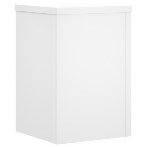 Plantestativer sæt á 2 - 25 × 25 × 35 cm - hvidt konstrueret træ
