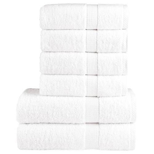 Håndklæder 6 stk. Premium SOLUND 600 g/m2 hvid