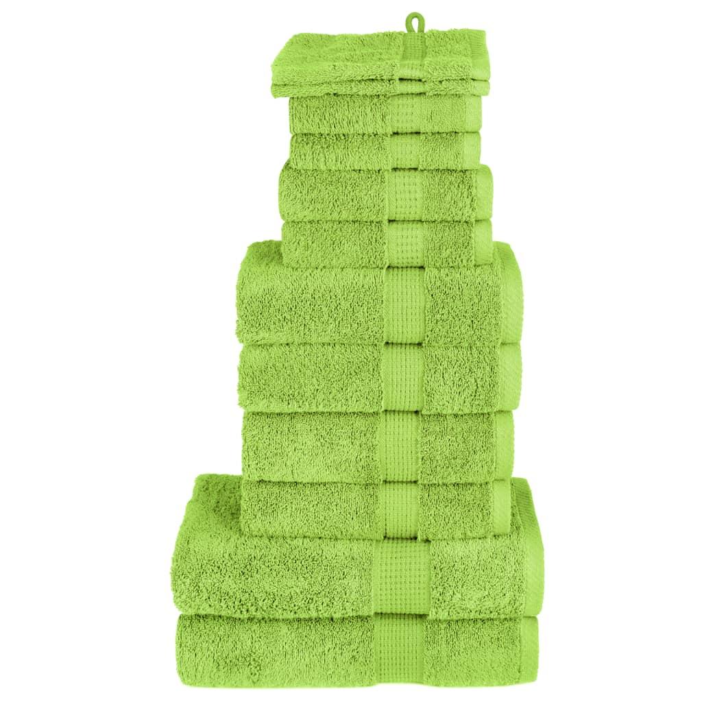 Håndklæder 12 stk. Premium SOLUND 600 g/m2 grøn