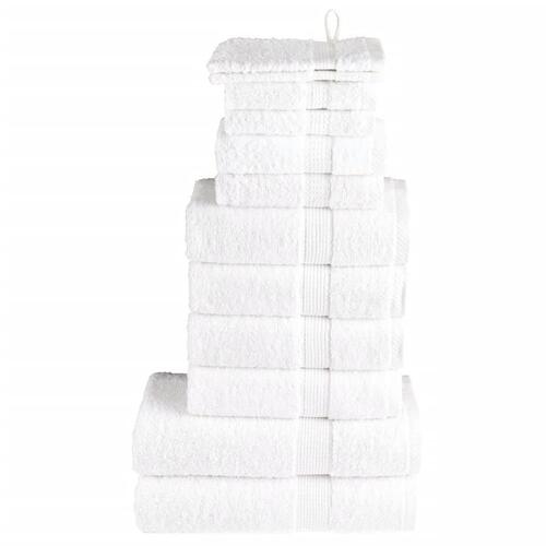 Håndklæder 12 stk. Premium 600 g/m2 100 % bomuld hvid