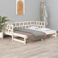 Daybed med udtræk 2x(90x200) cm massivt fyrretræ