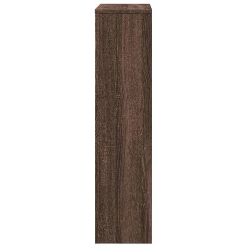 Radiatorskjuler 104x20x82 cm konstrueret træ brun egetræ