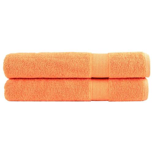 Håndklæder SOLUND 2 stk. Premium 100x200 cm 600 g/m2 orange