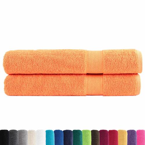 Håndklæder SOLUND 2 stk. Premium 100x200 cm 600 g/m2 orange