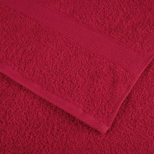 Håndklæder SOLUND 10 stk. Premium 70x140 cm 600 g/m2 rød