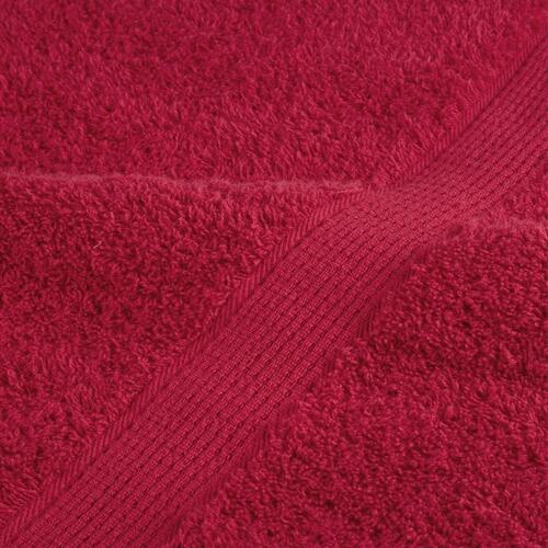Håndklæder SOLUND 10 stk. Premium 70x140 cm 600 g/m2 rød