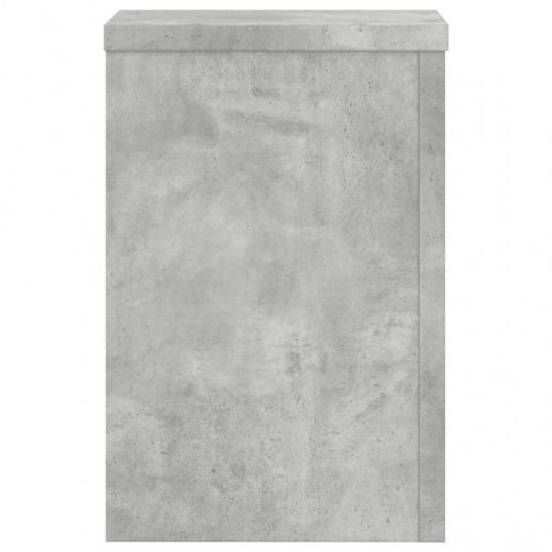 Plantestativer sæt á 2 - 20 × 20 × 30 cm i konstrueret træ, betongrå