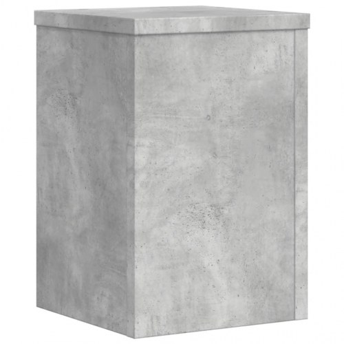 Plantestativer sæt á 2 - 20 × 20 × 30 cm i konstrueret træ, betongrå