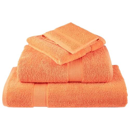 Håndklæder 10 stk. Premium 70x140 cm 100 % bomuld orange