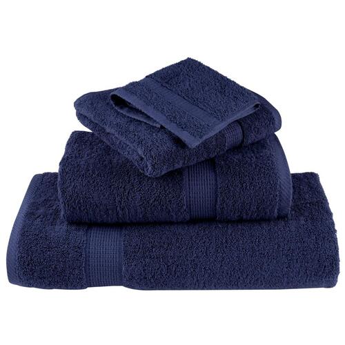 Håndklæder 8 stk. Premium SOLUND 600 g/m2 marineblå