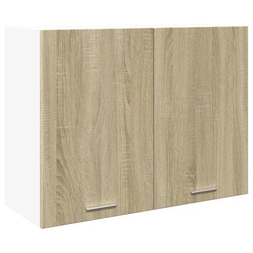 Vægskab 80x31x60 cm konstrueret træ sonoma-eg