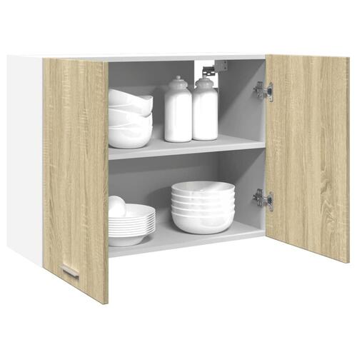 Vægskab 80x31x60 cm konstrueret træ sonoma-eg