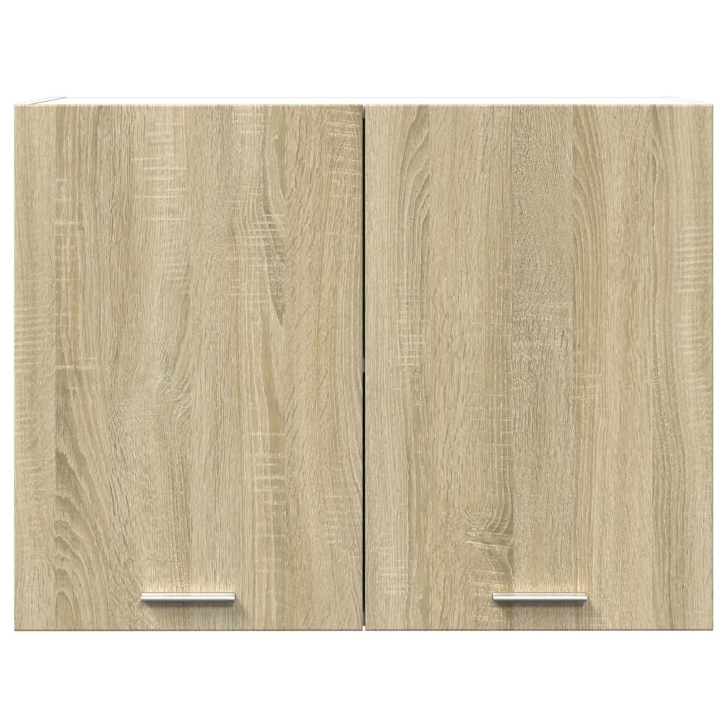 Vægskab 80x31x60 cm konstrueret træ sonoma-eg