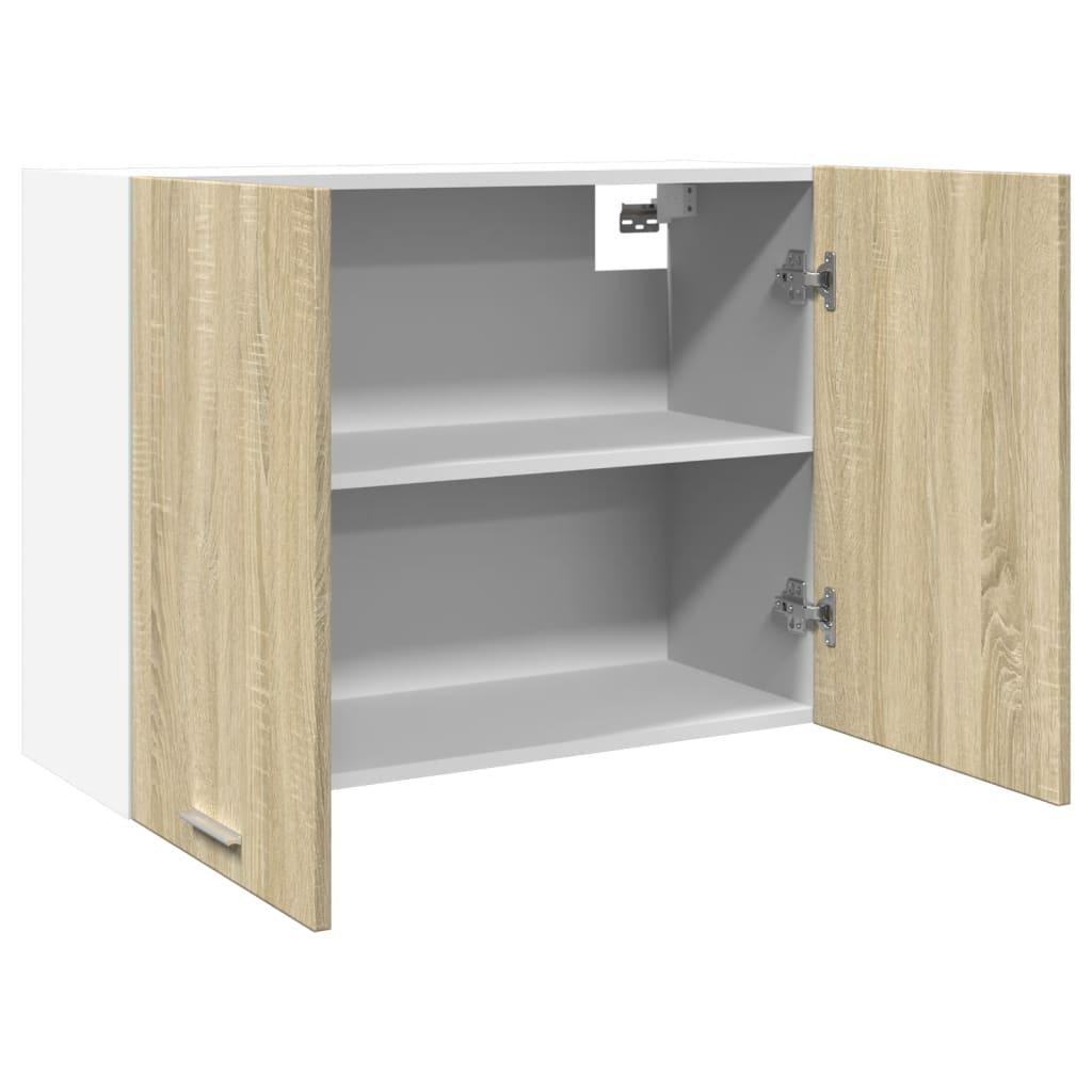 Vægskab 80x31x60 cm konstrueret træ sonoma-eg
