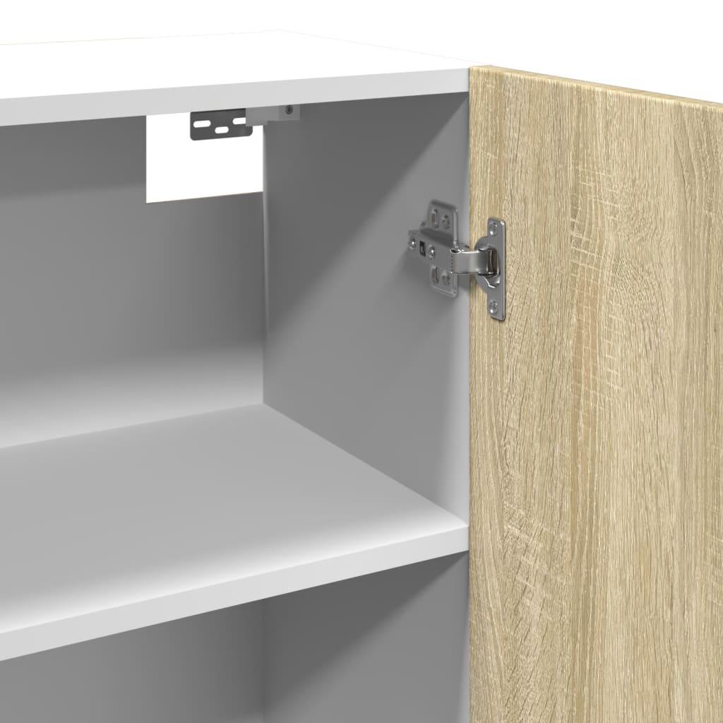 Vægskab 80x31x60 cm konstrueret træ sonoma-eg