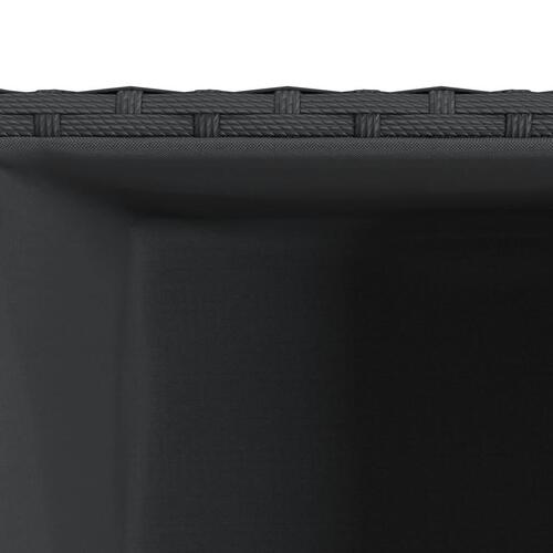 Plantekasser 3 stk. polyrattan sort