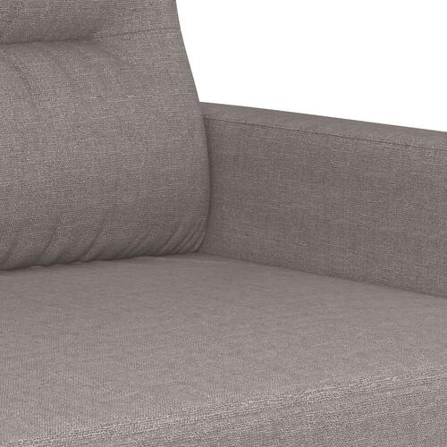 3 personers sofa med hynder stof gråbrun