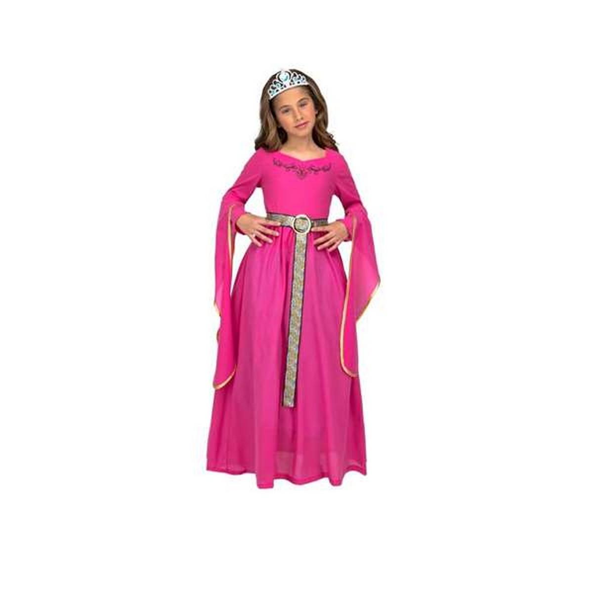 Børnekostume - Pink middelalderprinsesse (10-12 år)