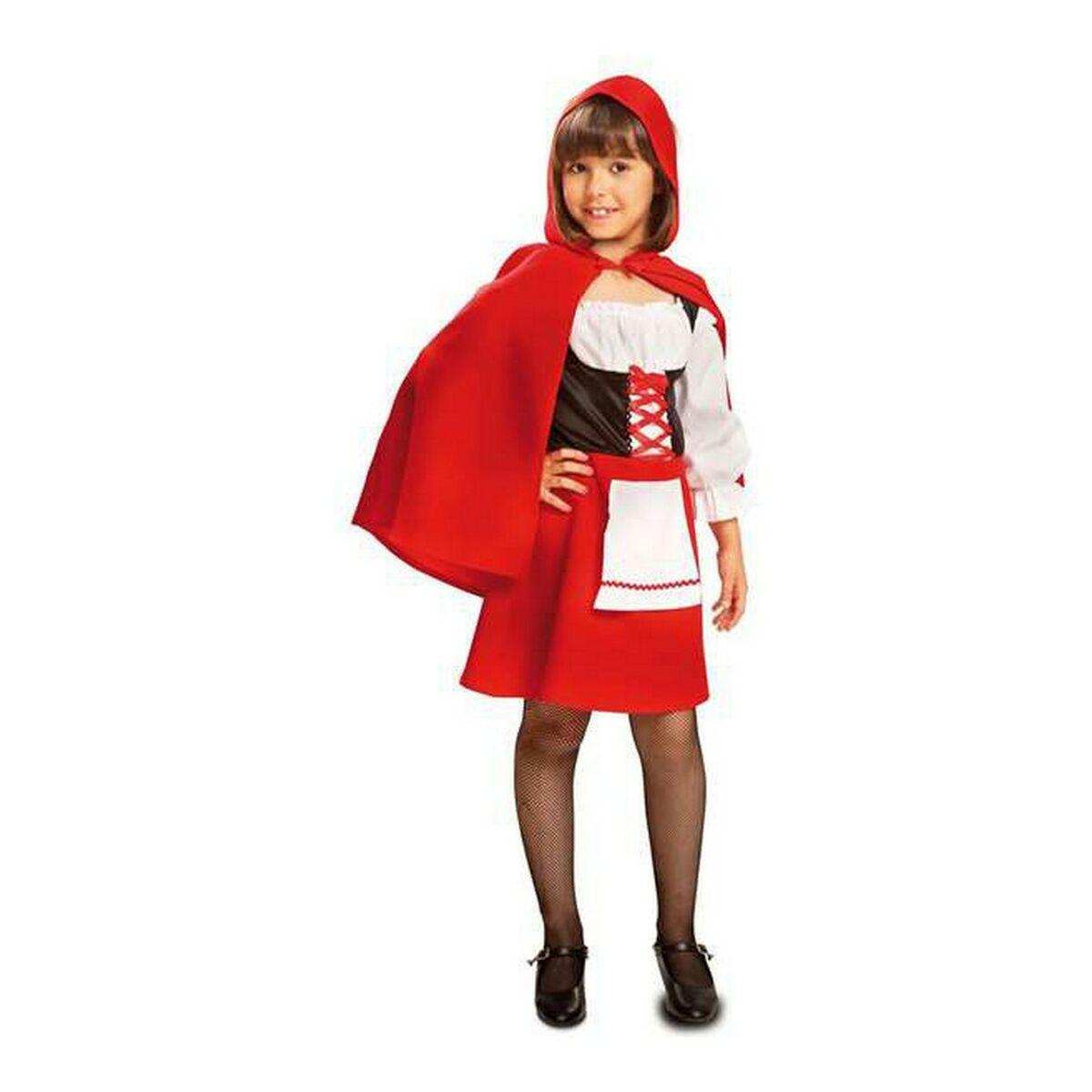 Børnekostume Red Hiddin Hood 7-9 år - Rød billede