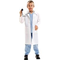 Kostume til børn 5-6 år Læge Hvid