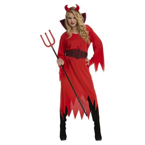 Kostume til voksne Djævel kvinde (3 Dele)