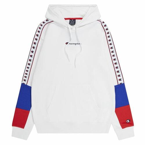 Hættetrøje til Mænd Champion Hooded Hvid L