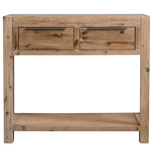 Konsolbord 82x33x73 cm massivt akacietræ