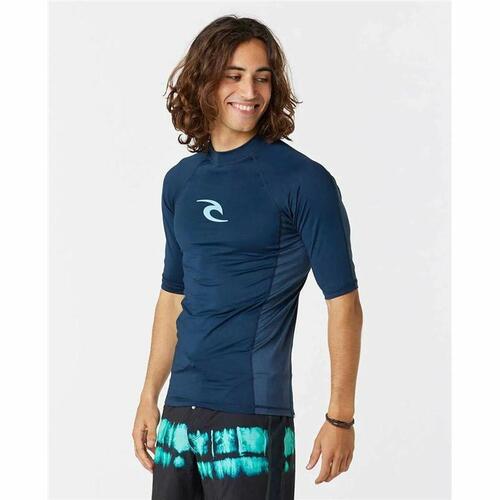 Kortærmet T-shirt til Mænd Rip Curl Waves Marineblå L