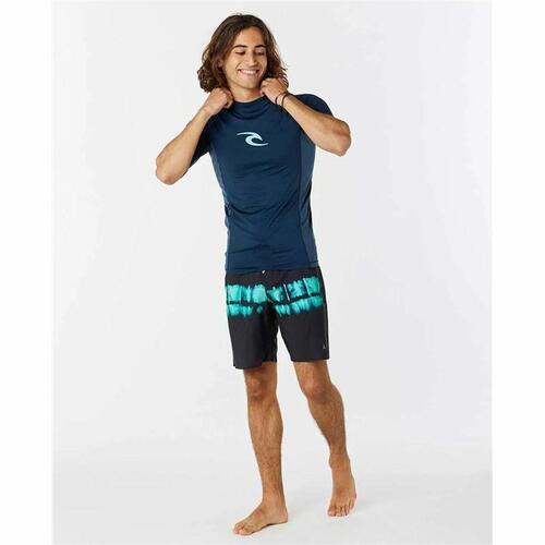 Kortærmet T-shirt til Mænd Rip Curl Waves Marineblå L