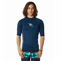 Kortærmet T-shirt til Mænd Rip Curl Waves Marineblå S