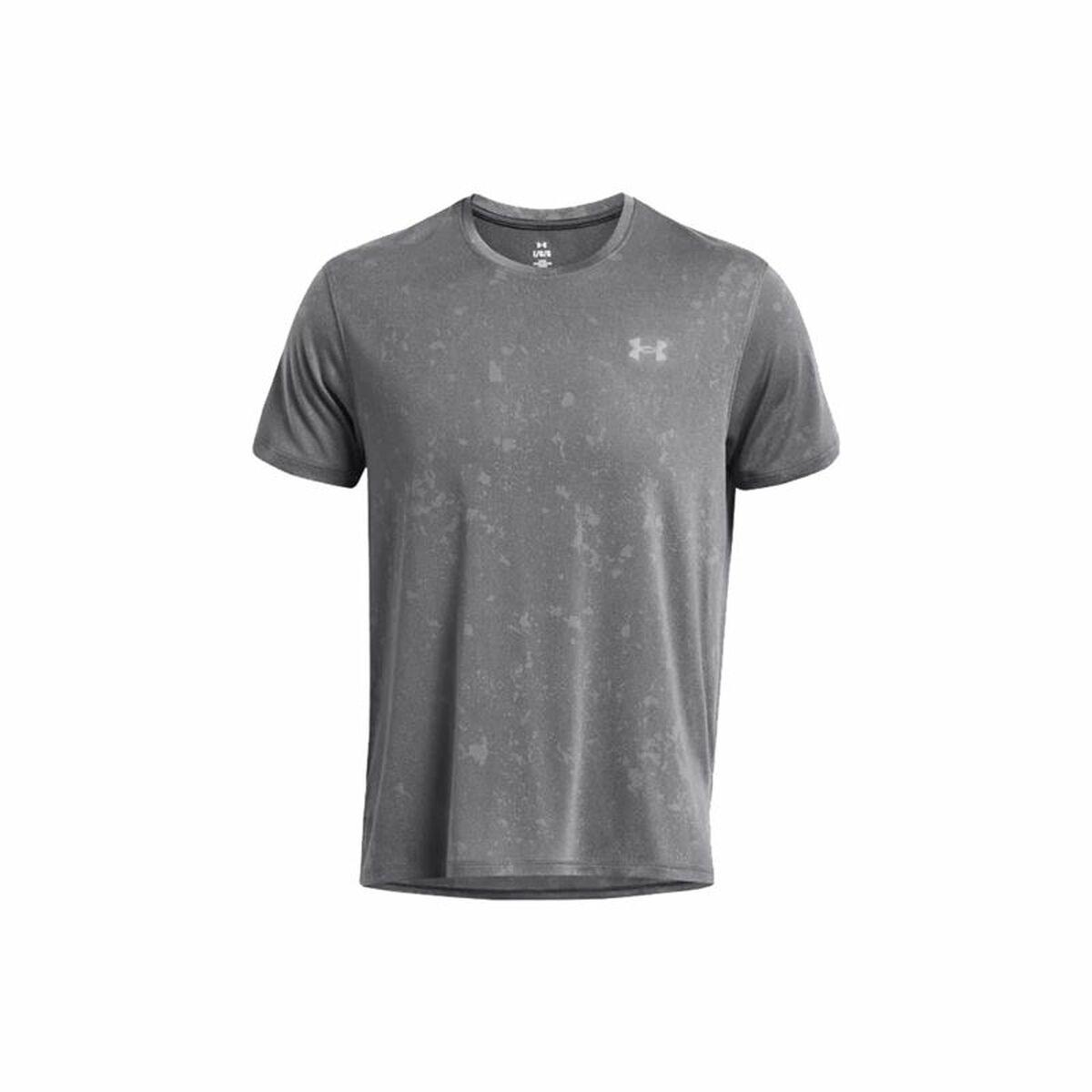 Kortærmet T-shirt til Mænd Under Armour Launch Splatter Grå M