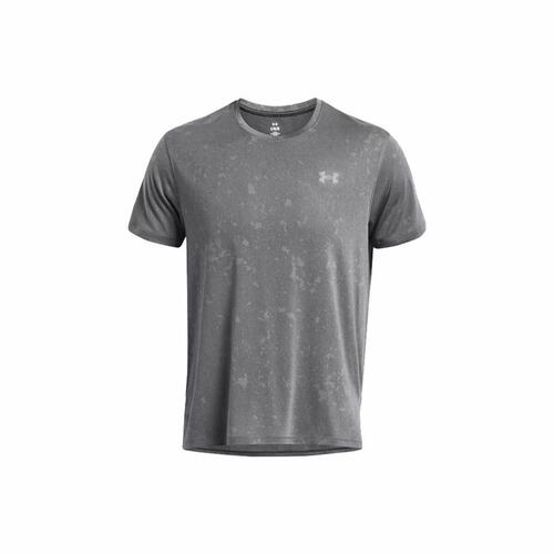 Kortærmet T-shirt til Mænd Under Armour Launch Splatter Grå S
