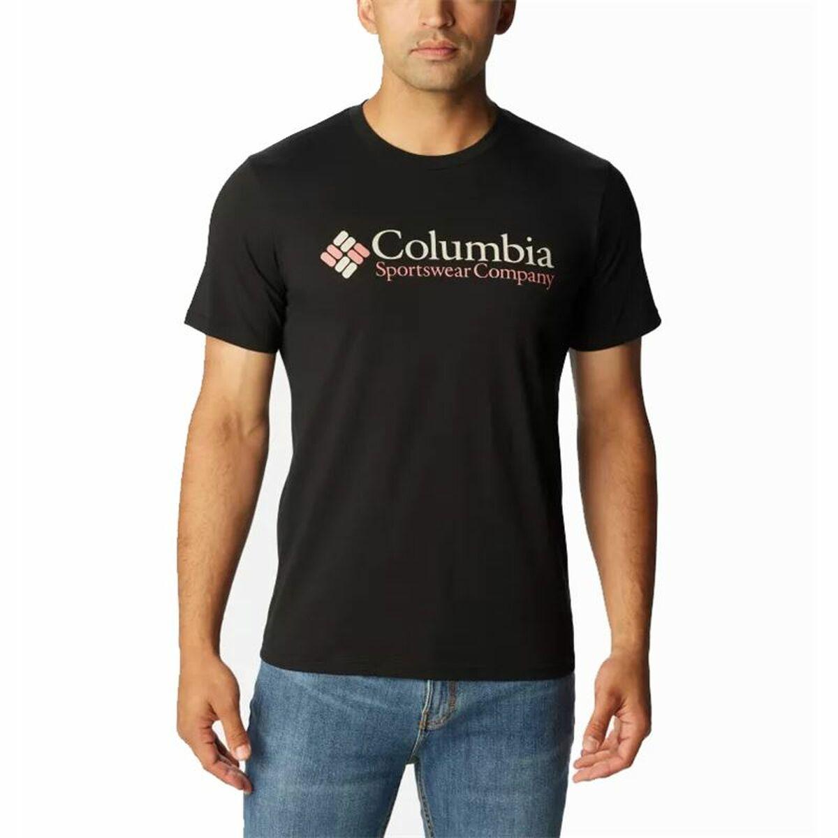 Kortærmet T-shirt til Mænd Columbia CSC Basic Sort L