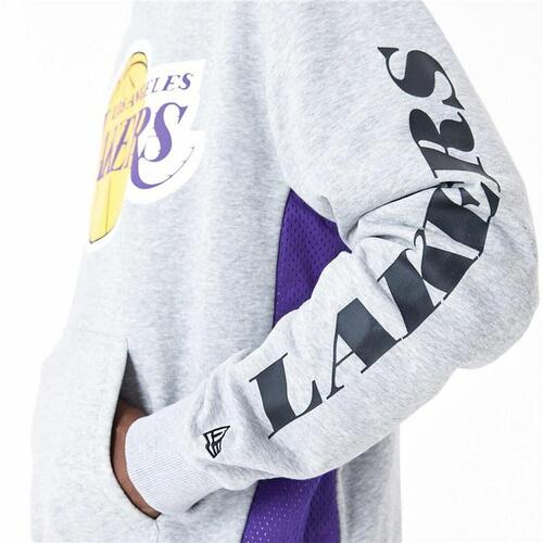 Hættetrøje til Mænd New Era La Lakers NBA Grå L