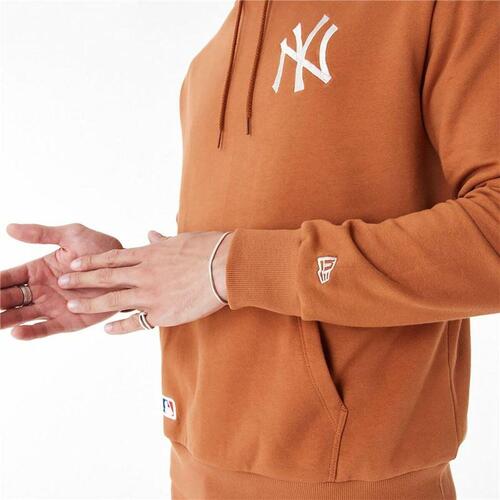 Hættetrøje til Kvinde New Era League Essential New York Brun XL