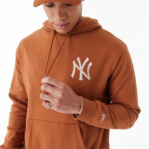 Hættetrøje til Kvinde New Era League Essential New York Brun XL