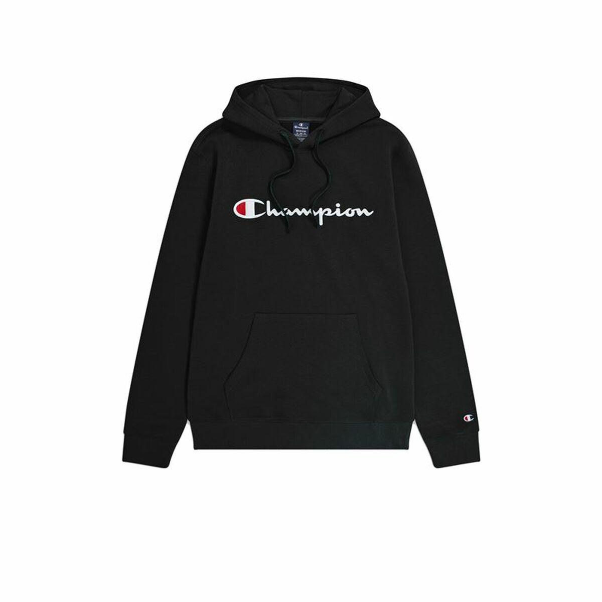 Hættetrøje til Mænd Champion Hooded Sort S