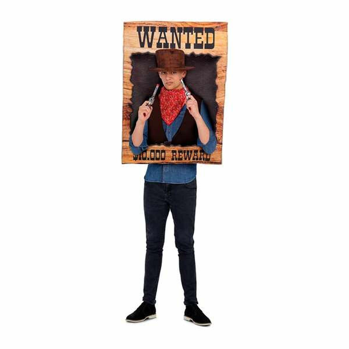 Kostume voksen Wanted cowboy - onesize, 3 dele