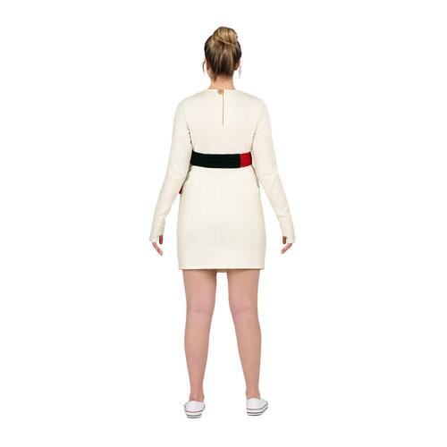 Kostume til voksne Onesize Sne dukke 2 Dele Hvid