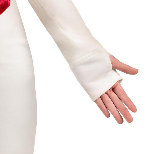 Kostume til voksne Onesize Sne dukke 2 Dele Hvid