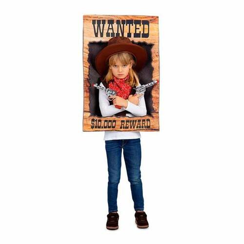 Kostume til børn Wanted Onesize Cowboy mand 3 Dele